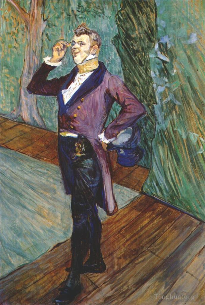 亨利·德·图卢兹·劳特累克作品《演员亨利·萨马里,1889》