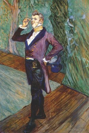 艺术家亨利·德·图卢兹·劳特累克作品《演员亨利·萨马里,1889》