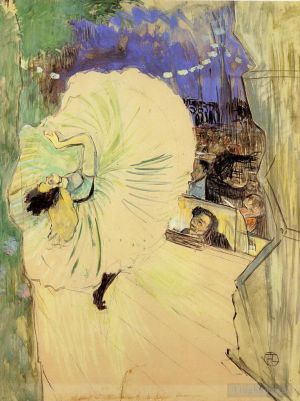 艺术家亨利·德·图卢兹·劳特累克作品《侧手翻,1893》