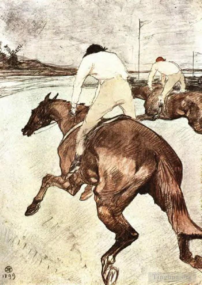 亨利·德·图卢兹·劳特累克作品《骑师,1899》