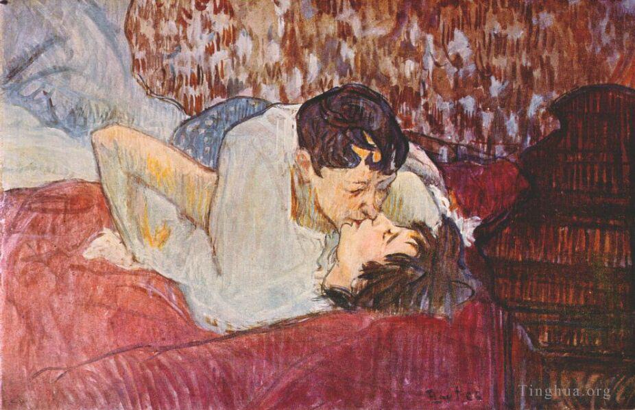 亨利·德·图卢兹·劳特累克作品《吻1893》