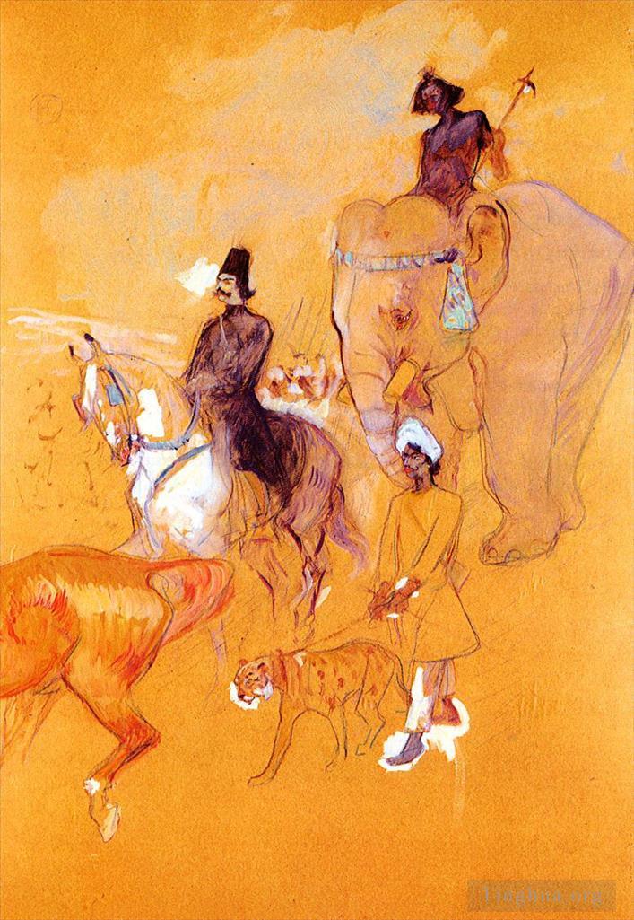 亨利·德·图卢兹·劳特累克作品《1895年拉惹游行》