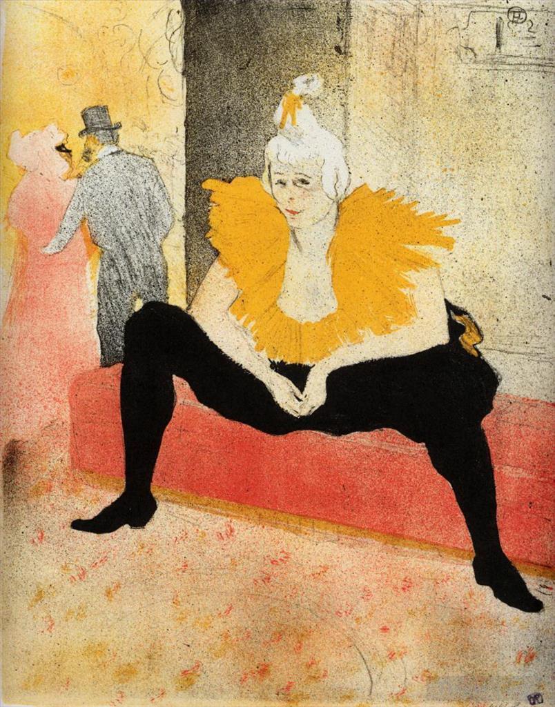 亨利·德·图卢兹·劳特累克作品《他们查乌考中国小丑坐着,1896》
