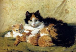 艺术家亨利艾特·罗纳·克尼普作品《骄傲的母亲》