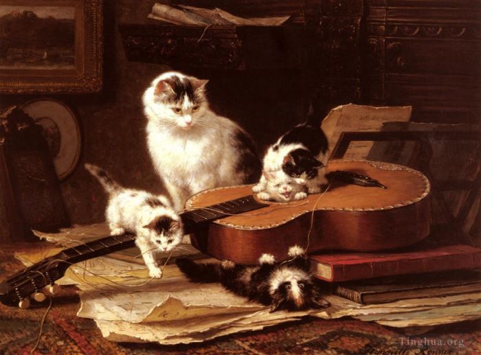 亨利艾特·罗纳·克尼普 的油画作品 -  《厄芬宁根吉他曲》