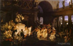 艺术家亨德里克·赫克托·谢米拉德斯基作品《凯撒时代的罗马狂欢》