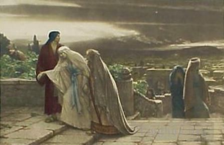 赫伯特·古斯塔夫·施迈茨 的油画作品 -  《赫伯特从加略山归来》