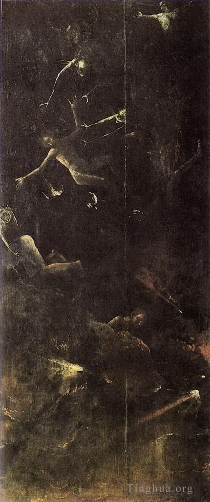 希罗宁姆斯·博希 的油画作品 -  《该死的地狱坠落,1504》