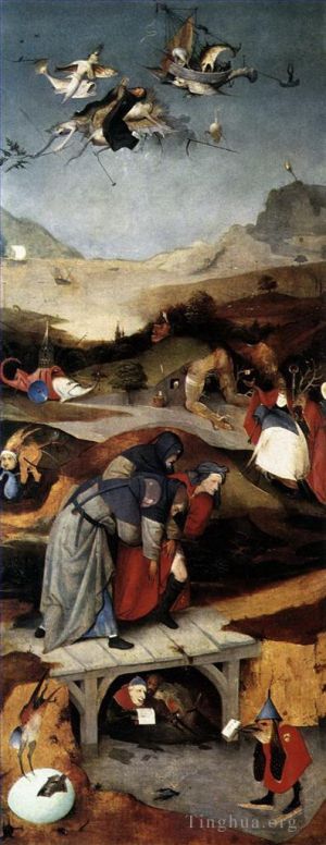 艺术家希罗宁姆斯·博希作品《圣安东尼奥的诱惑,1506》