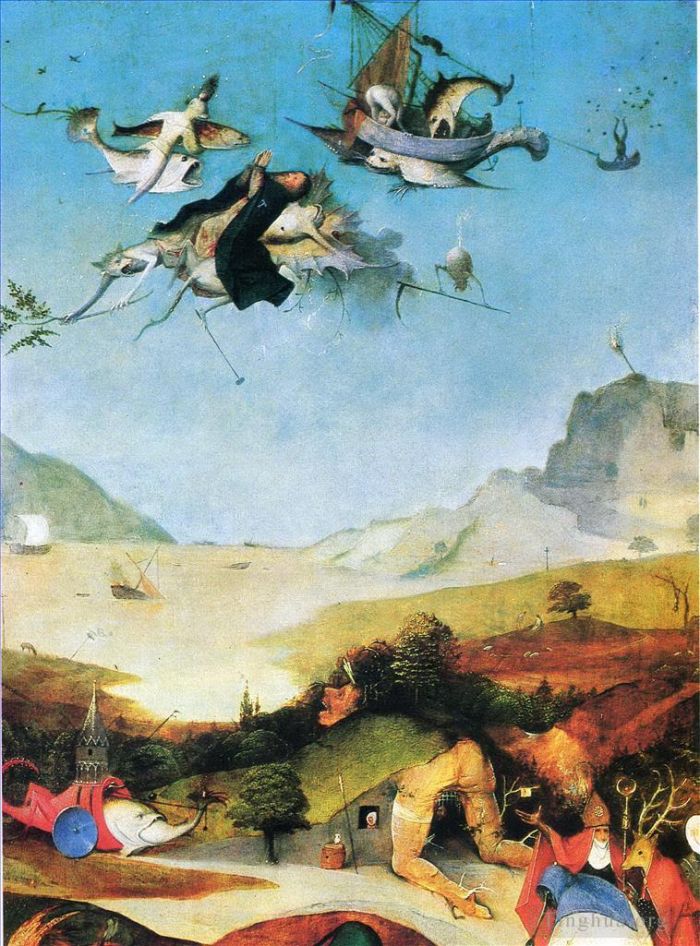 希罗宁姆斯·博希 的油画作品 -  《圣安东尼奥的诱惑1》