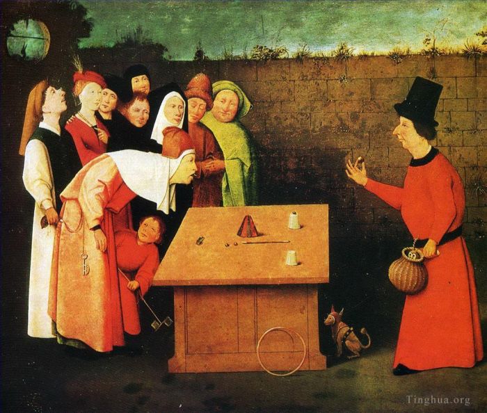 希罗宁姆斯·博希 的油画作品 -  《魔术师》
