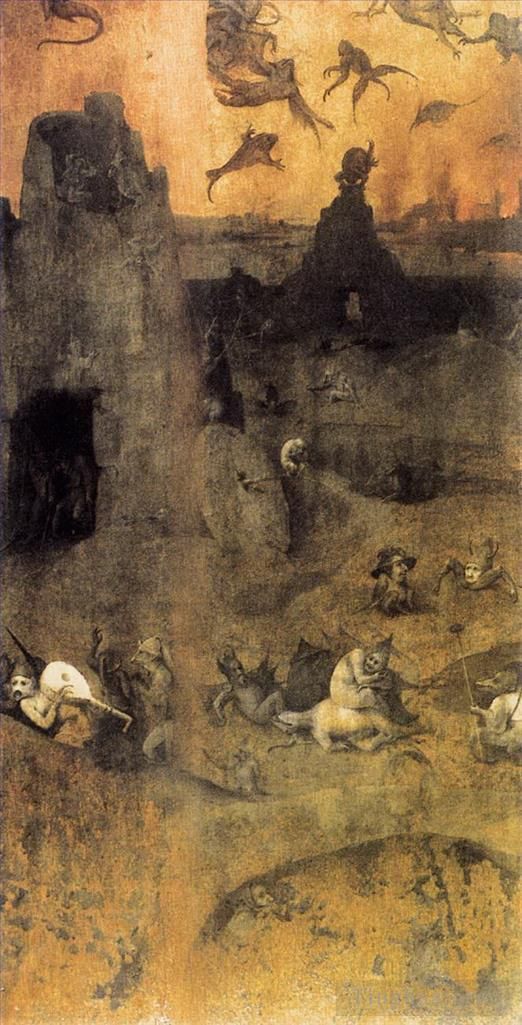 希罗宁姆斯·博希 的油画作品 -  《叛逆天使的陨落1504》