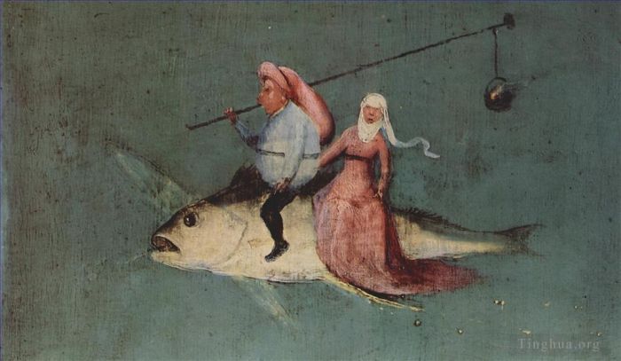 希罗宁姆斯·博希 的油画作品 -  《圣安东尼奥的诱惑,1512》