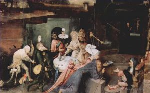 艺术家希罗宁姆斯·博希作品《圣安东尼奥的诱惑,1514》