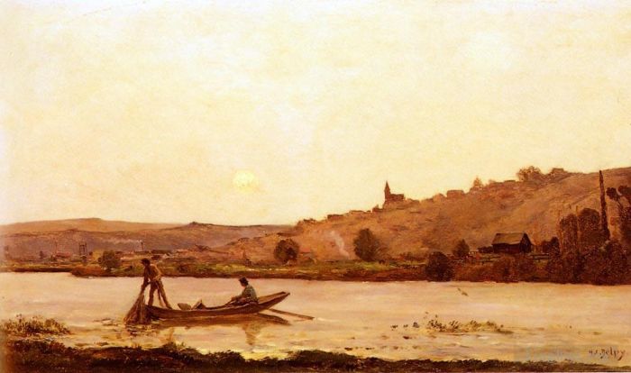 希波吕忒·卡米尔·德尔皮 的油画作品 -  《法国路易斯港》
