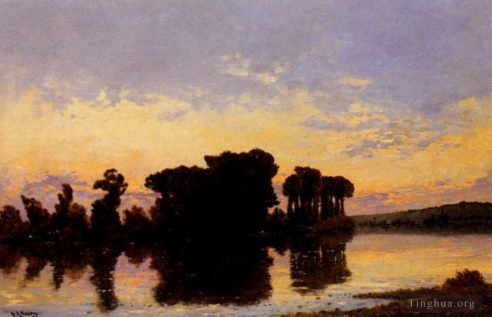 希波吕忒·卡米尔·德尔皮 的油画作品 -  《雅克·亨利·索雷·库尚·塞纳河畔南特》
