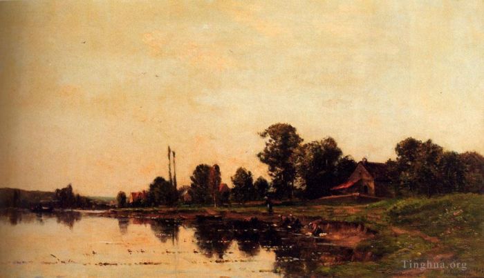 希波吕忒·卡米尔·德尔皮 的油画作品 -  《春天的早晨》
