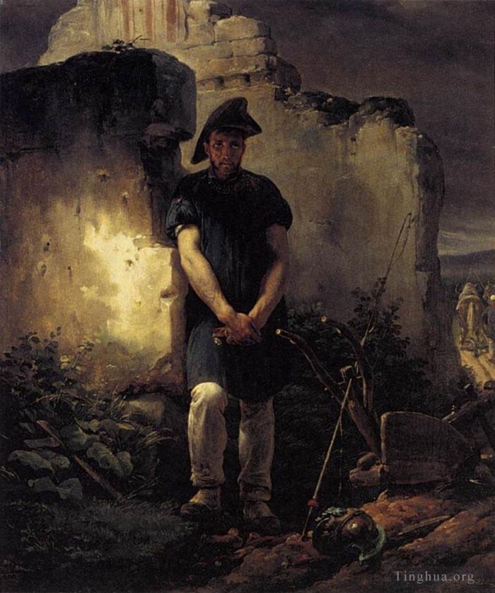 艾米丽·珍·贺拉斯·贝内特 的油画作品 -  《士兵劳工》