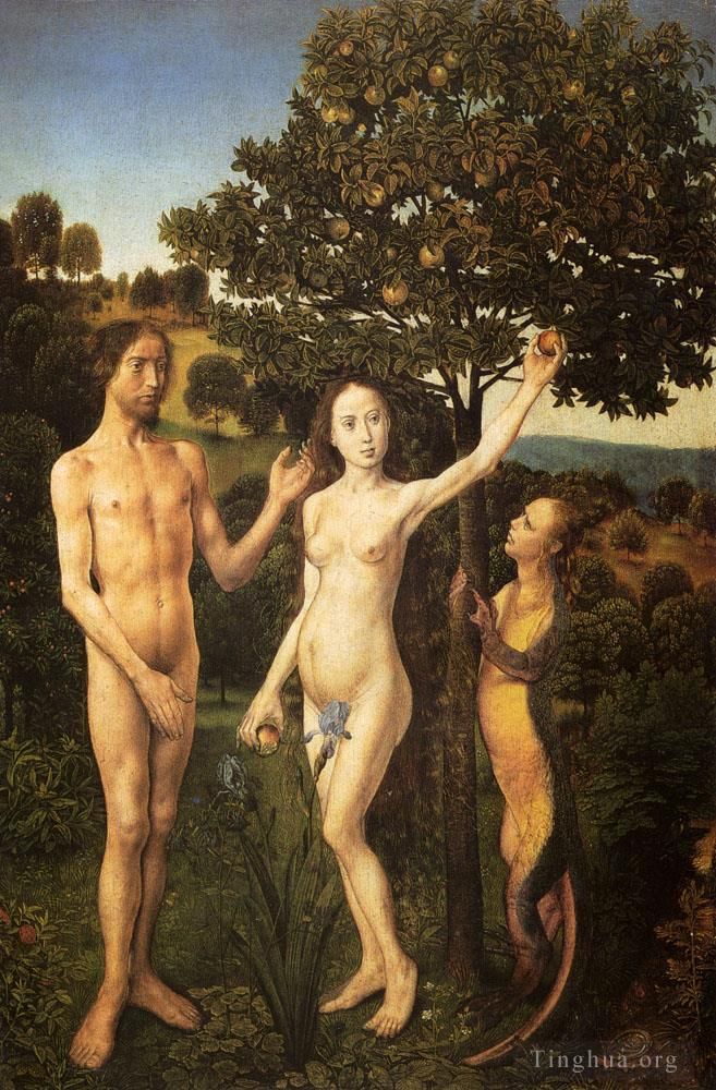 雨果·凡·德·古斯 的油画作品 -  《人类的堕落》