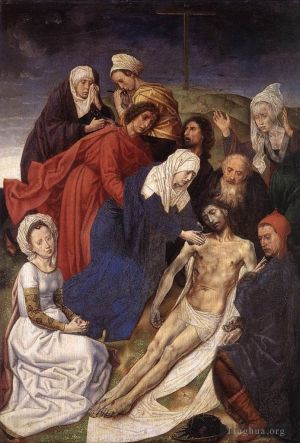 艺术家雨果·凡·德·古斯作品《基督的哀歌》