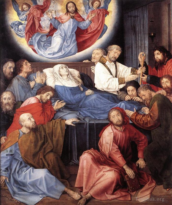 雨果·凡·德·古斯 的油画作品 -  《圣母之死》