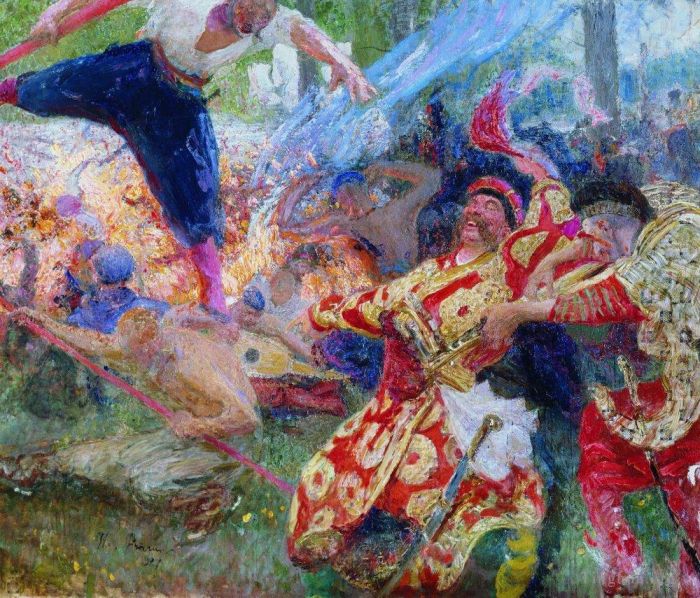 伊里亚·叶菲莫维奇·列宾 的油画作品 -  《霍帕克,1927》