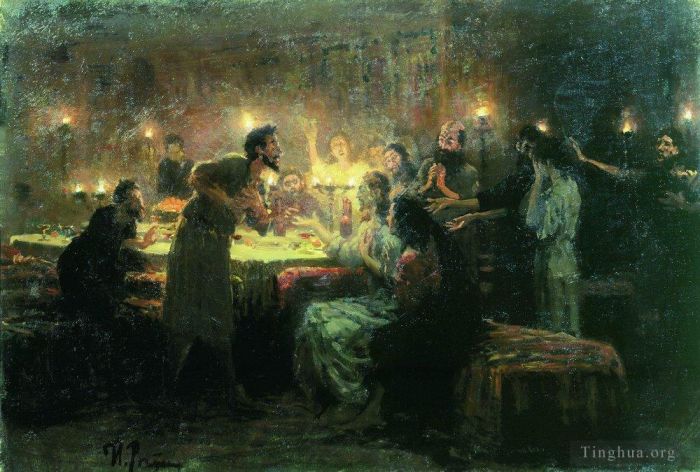 伊里亚·叶菲莫维奇·列宾 的油画作品 -  《如果不是我,1896》