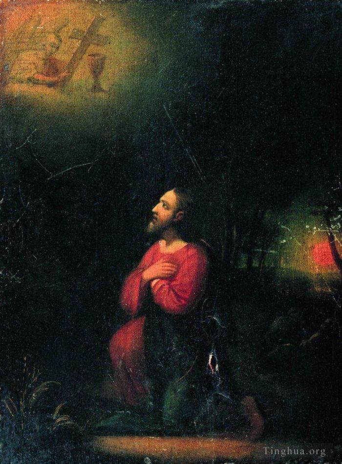 伊里亚·叶菲莫维奇·列宾 的油画作品 -  《杯的祈祷》