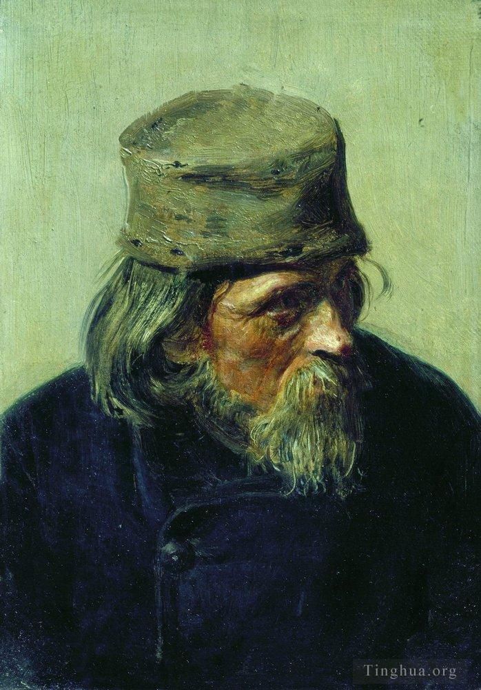 伊里亚·叶菲莫维奇·列宾 的油画作品 -  《1870年艺术学院学生作品卖家》