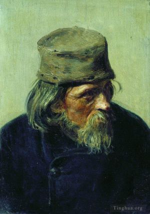 艺术家伊里亚·叶菲莫维奇·列宾作品《1870年艺术学院学生作品卖家》