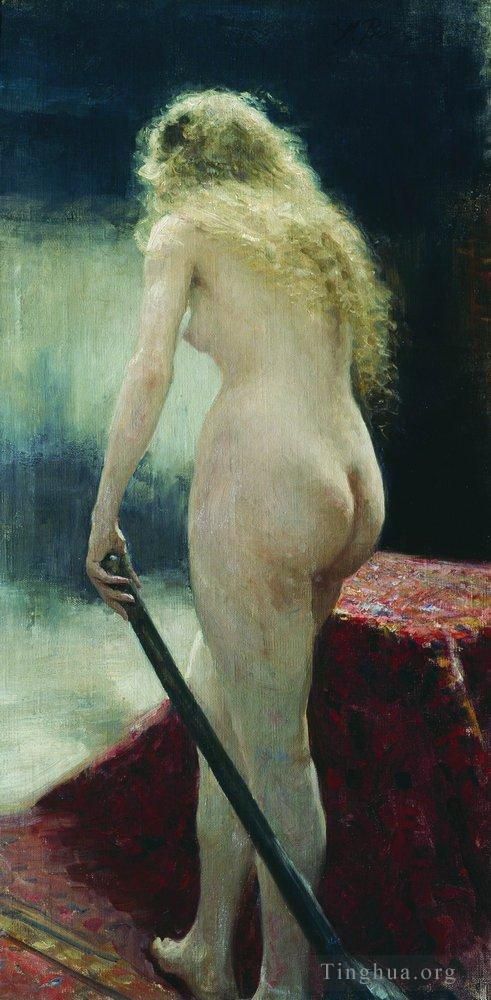 伊里亚·叶菲莫维奇·列宾 的油画作品 -  《型号1895》