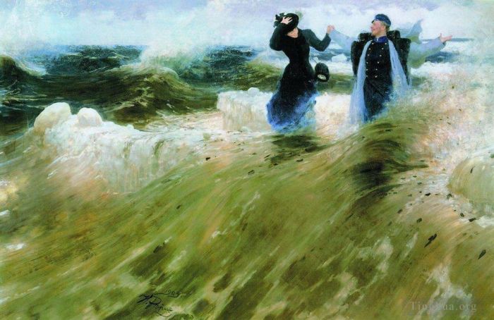 伊里亚·叶菲莫维奇·列宾 的油画作品 -  《多么自由1903》