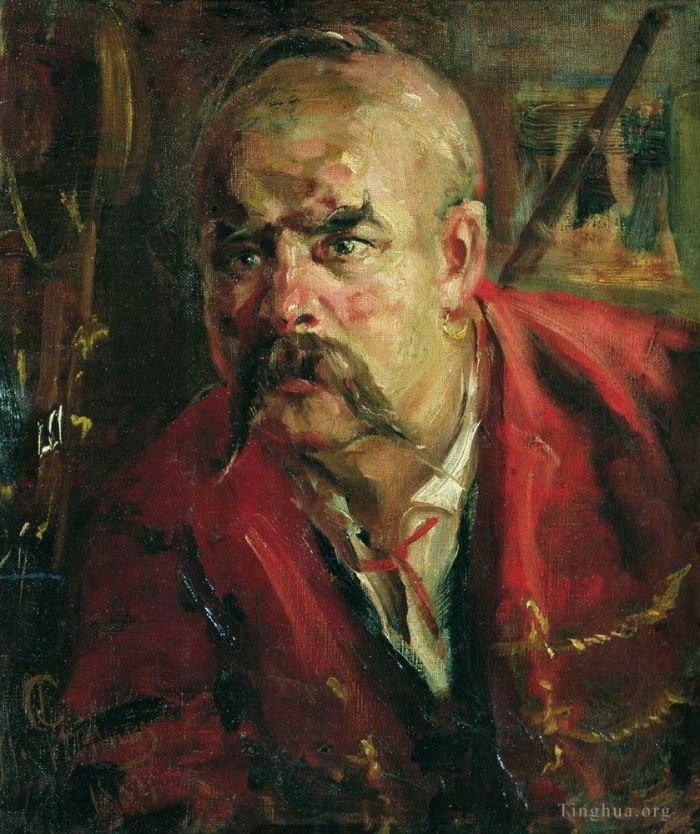 伊里亚·叶菲莫维奇·列宾 的油画作品 -  《扎波罗热茨,1884》