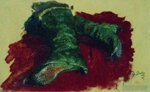 艺术家伊里亚·叶菲莫维奇·列宾作品《王子的靴子,1883》