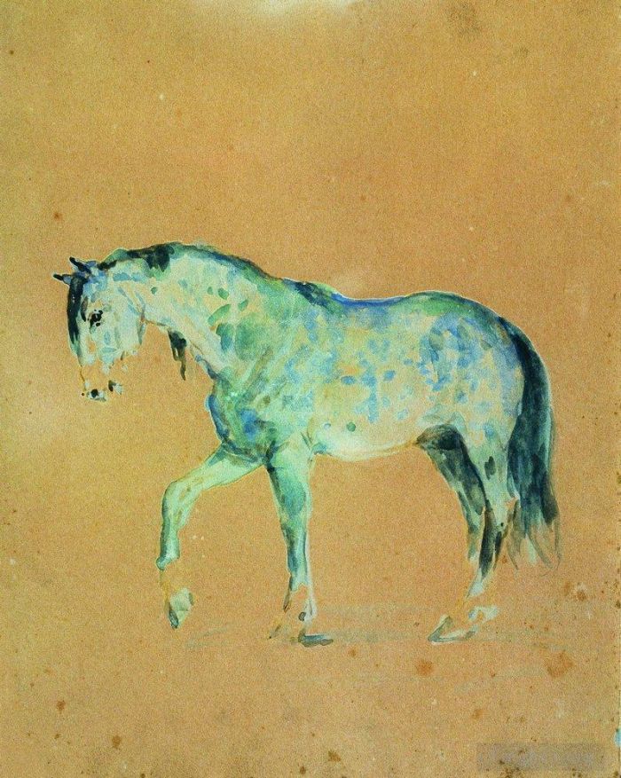 伊里亚·叶菲莫维奇·列宾 的各类绘画作品 -  《马》