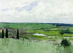 艺术家伊里亚·叶菲莫维奇·列宾作品《楚格沃附近的风景》