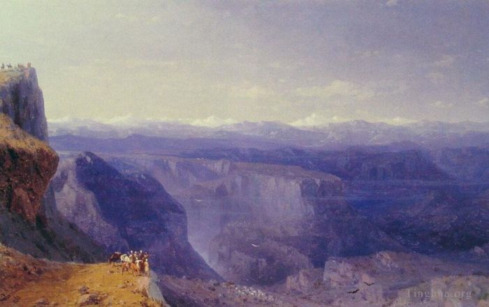 伊凡·康斯坦丁诺维奇·艾瓦佐夫斯基 的油画作品 -  《高加索地区的海景》
