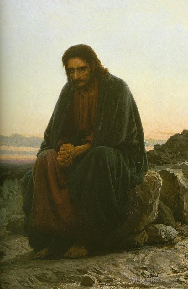 伊万·尼古拉耶维奇·克拉姆斯柯依 的油画作品 -  《基督》