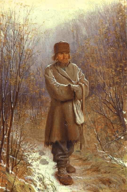 伊万·尼古拉耶维奇·克拉姆斯柯依 的油画作品 -  《冥想者》