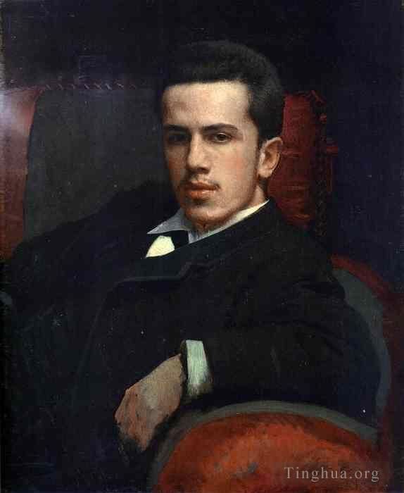 伊万·尼古拉耶维奇·克拉姆斯柯依 的油画作品 -  《艺术家之子阿纳托利·克拉姆斯科伊的肖像》