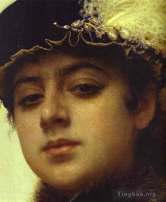 伊万·尼古拉耶维奇·克拉姆斯柯依 的油画作品 -  《一个女人的肖像dt》