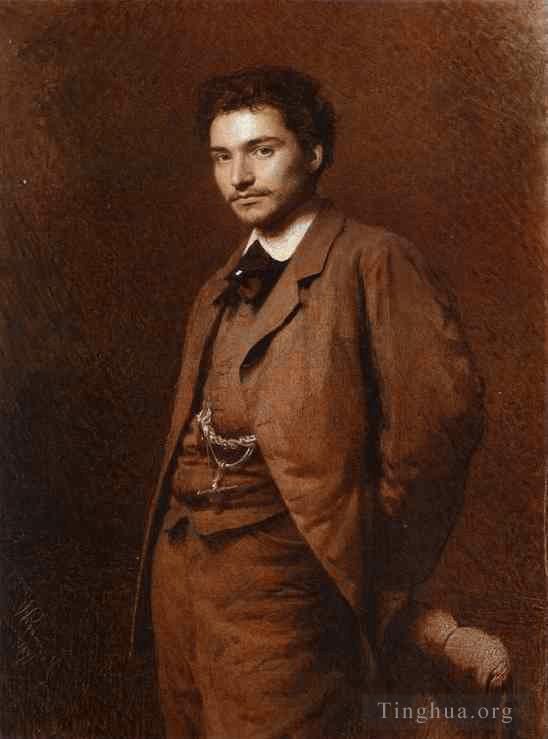 伊万·尼古拉耶维奇·克拉姆斯柯依 的油画作品 -  《艺术家费奥多尔·瓦西里耶夫的肖像》