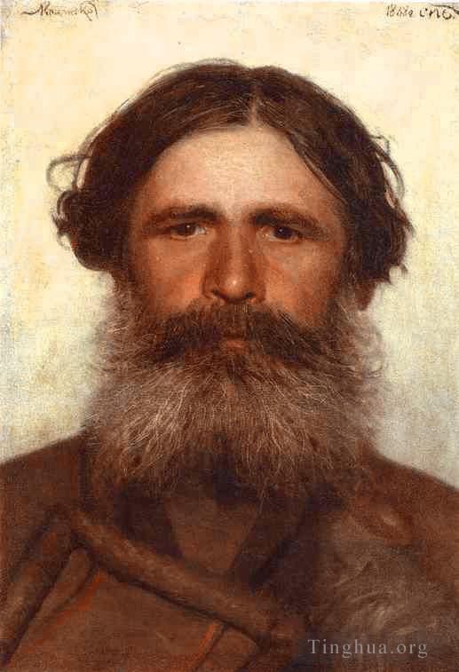 伊万·尼古拉耶维奇·克拉姆斯柯依 的油画作品 -  《农民的肖像》