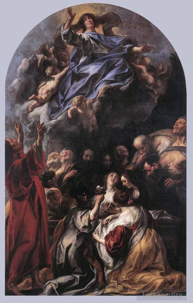 雅各布·乔登斯 的油画作品 -  《圣母升天》