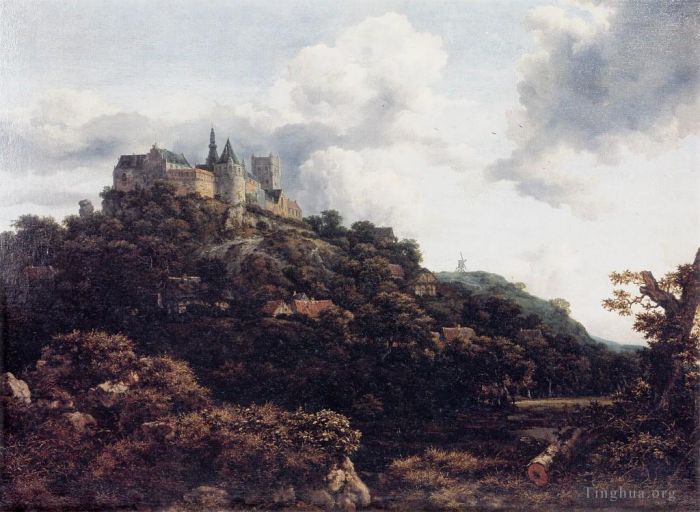 雅各布·凡·罗伊斯达尔 的油画作品 -  《城堡》