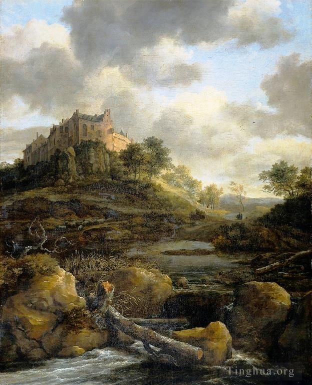 雅各布·凡·罗伊斯达尔 的油画作品 -  《城堡》