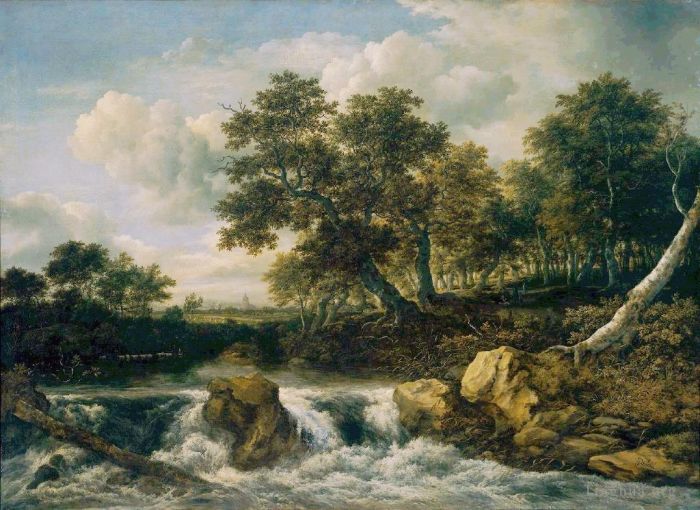 雅各布·凡·罗伊斯达尔 的油画作品 -  《山》