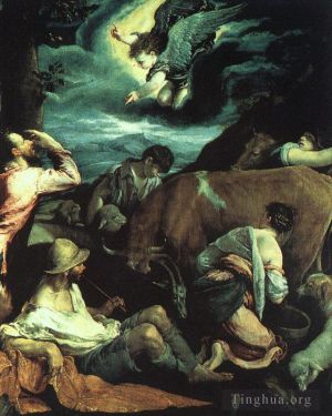 艺术家雅各布·巴萨诺作品《给牧羊人的报喜》