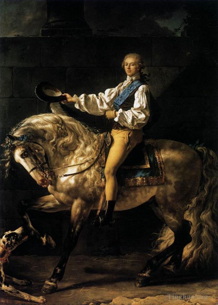 雅克·路易·大卫 的油画作品 -  《波托茨基伯爵》