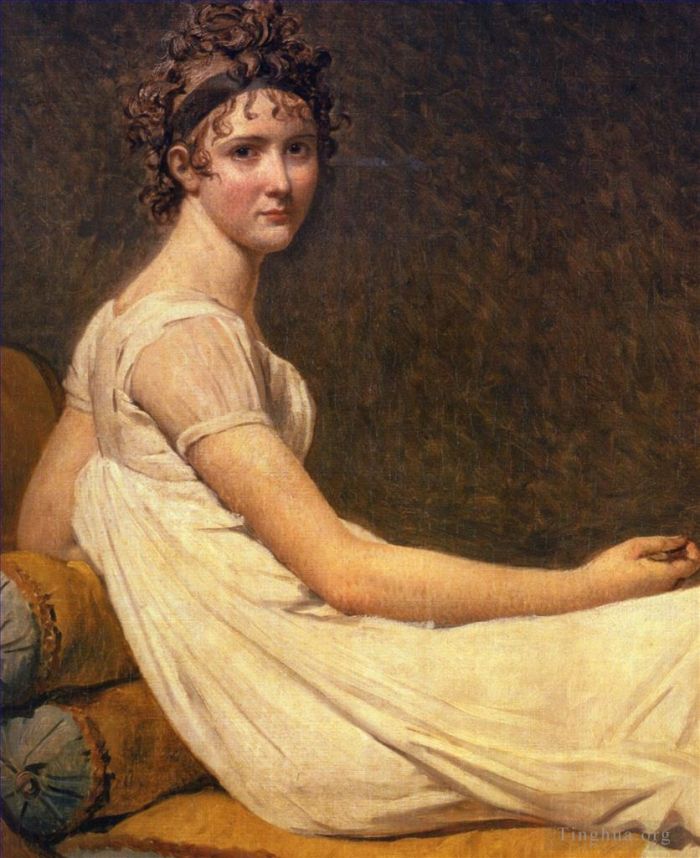 雅克·路易·大卫 的油画作品 -  《雷卡米尔夫人》